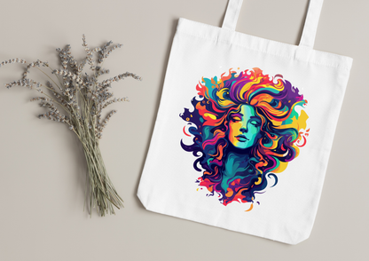 Tote Bag Psychedelic Designs – 100 modèles au choix – Noir ou Blanc