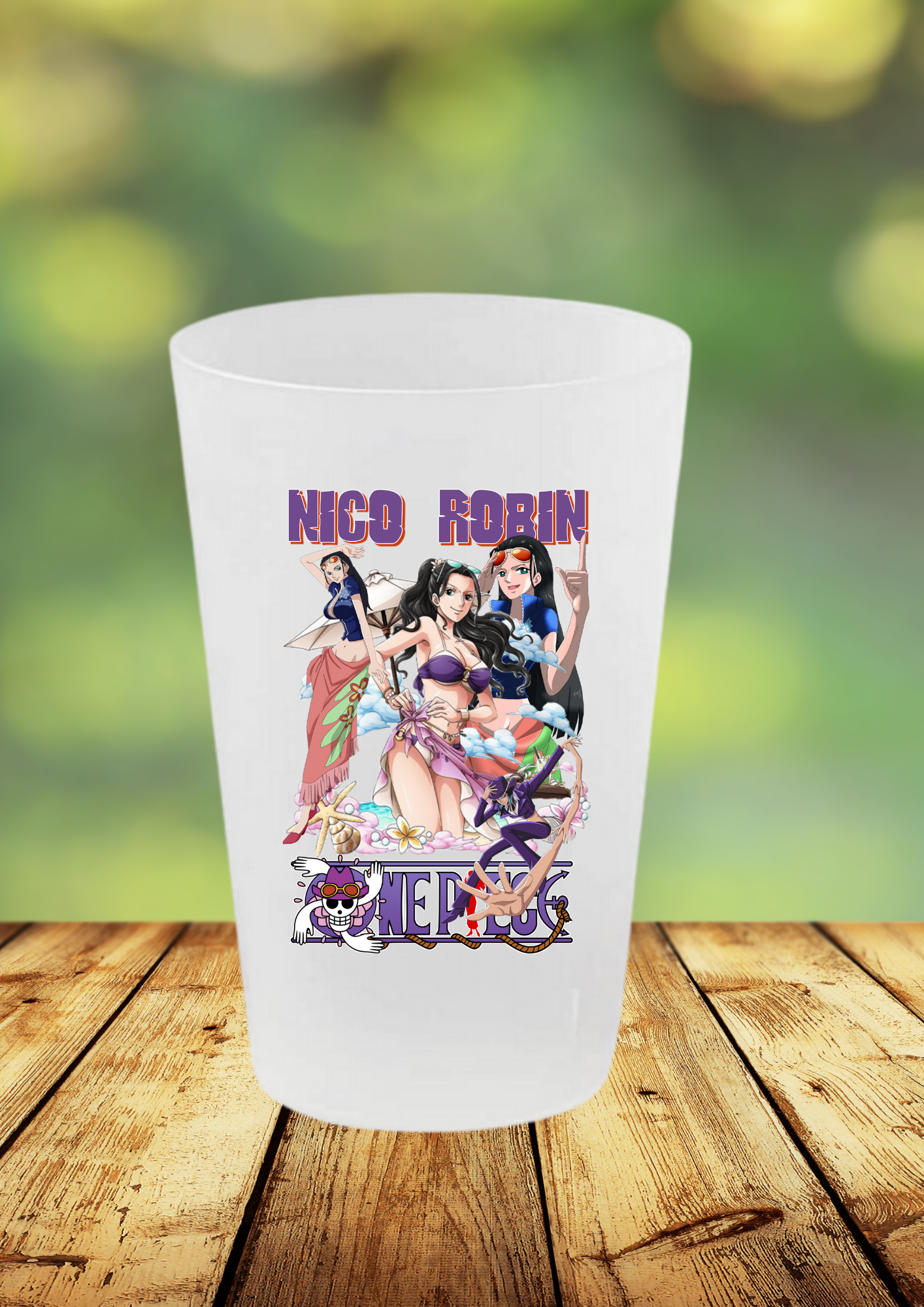 Gobelet One Piece – Impression DTF UV – 136 modèles au choix