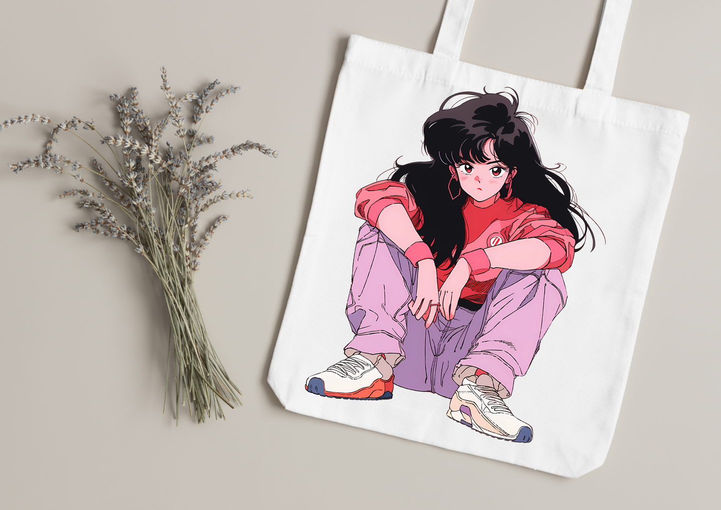 Tote Bag Retro Anime Nostalgia – 61 modèles au choix – Noir ou Blanc