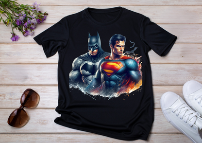 T-shirt Batman et Superman