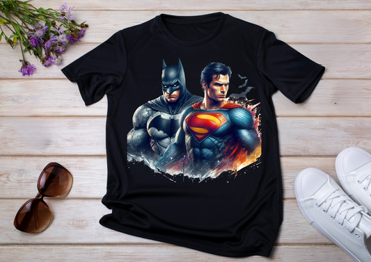 T-shirt Batman et Superman