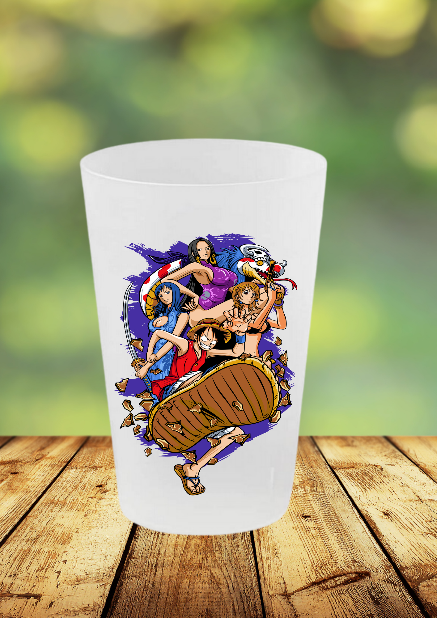 Gobelet One Piece – Impression DTF UV – 136 modèles au choix