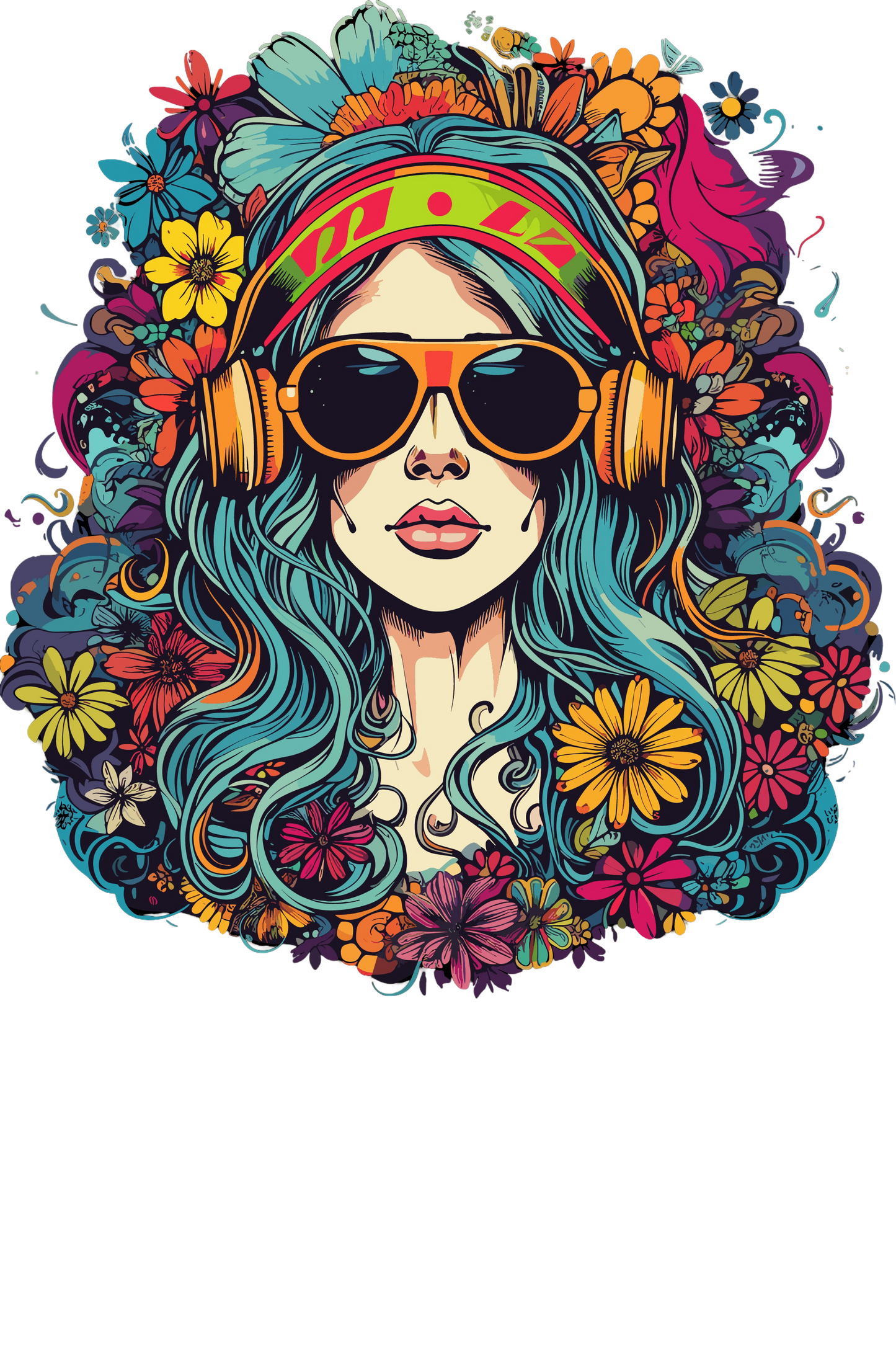 Psychedelic Designs – Fichier PNG Haute Qualité – 100 modèles au choix