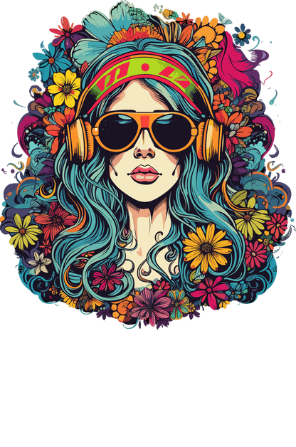 Psychedelic Designs – Fichier PNG Haute Qualité – 100 modèles au choix