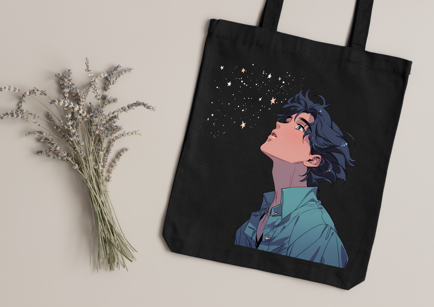 Tote Bag Retro Anime Nostalgia – 61 modèles au choix – Noir ou Blanc