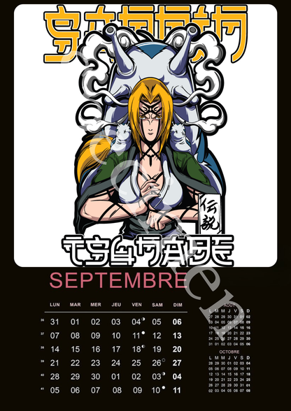 Calendrier Naruto 2026 – Édition Collector