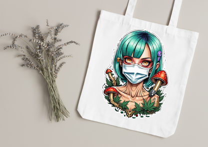 Tote Bag Psychedelic Designs – 100 modèles au choix – Noir ou Blanc