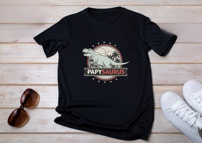 👕 T-shirt PAPYSAURUS – Cadeau original pour les grands-pères
