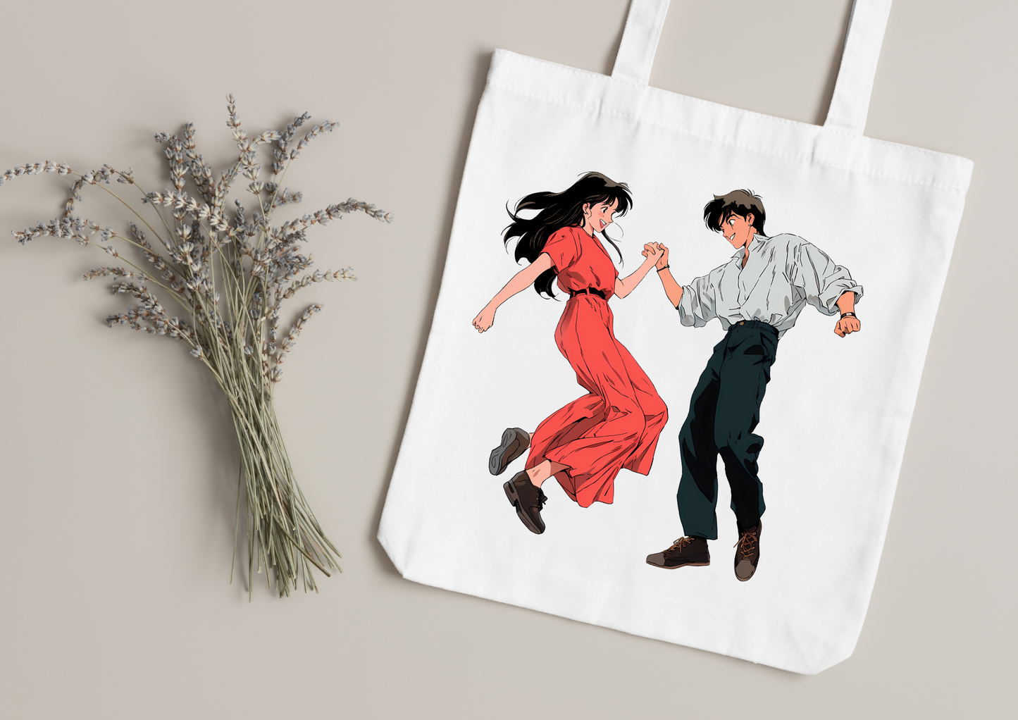 Tote Bag Retro Anime Nostalgia – 61 modèles au choix – Noir ou Blanc
