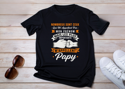 👕 T-shirt humour & tendresse – M’appellent Papy