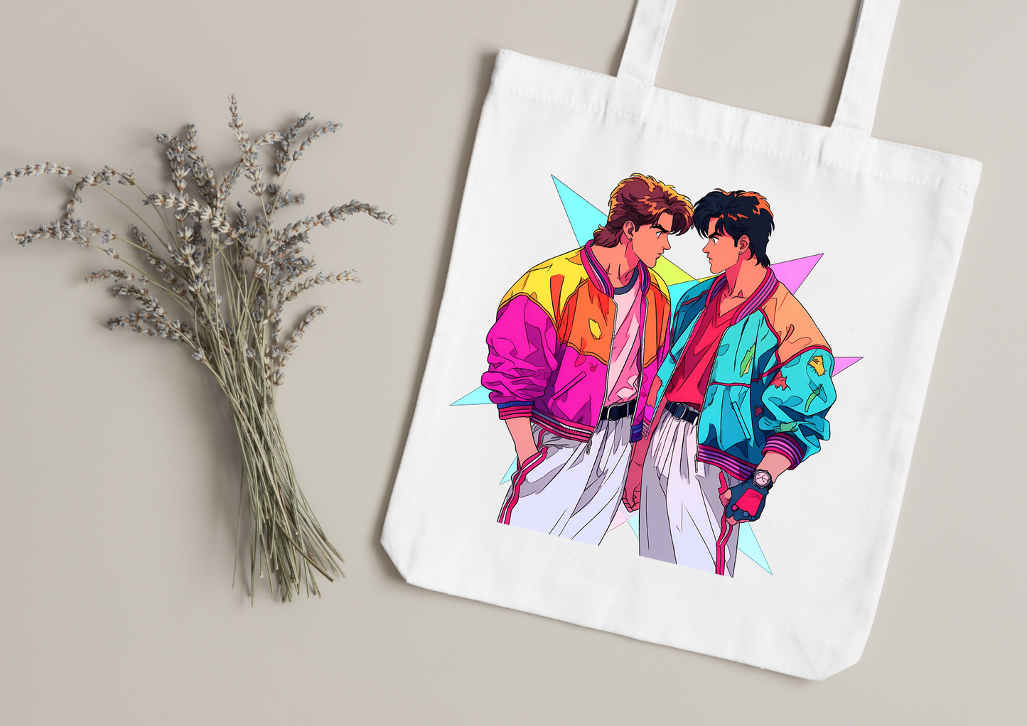 Tote Bag Retro Anime Nostalgia – 61 modèles au choix – Noir ou Blanc