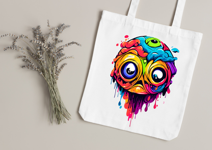 Tote Bag Psychedelic Designs – 100 modèles au choix – Noir ou Blanc