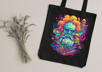 Tote Bag Psychedelic Designs – 100 modèles au choix – Noir ou Blanc