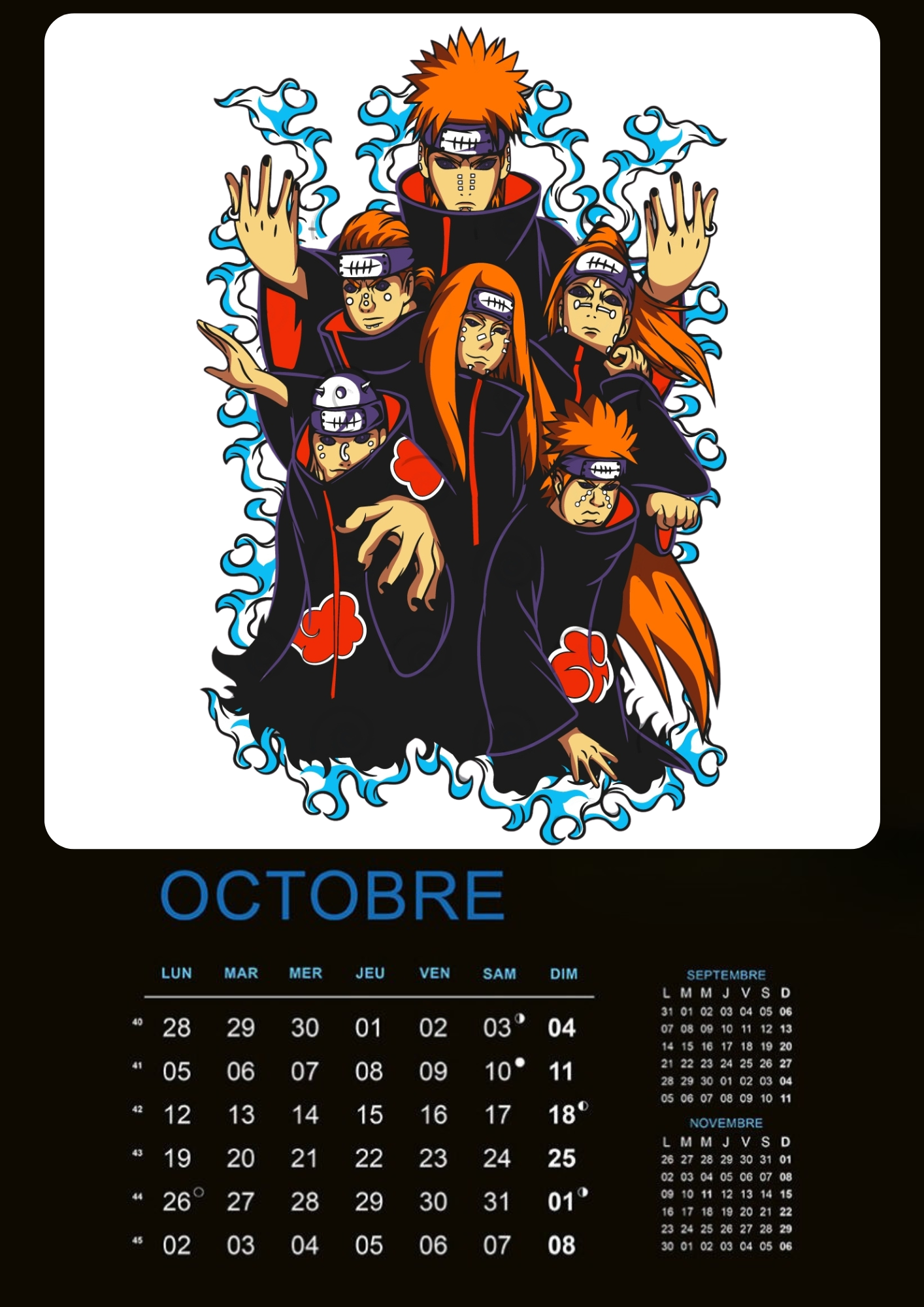 Calendrier Naruto 2026 – Édition Collector