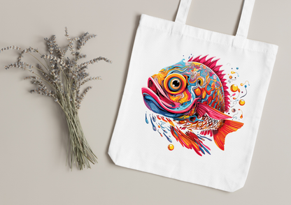 Tote Bag Psychedelic Designs – 100 modèles au choix – Noir ou Blanc