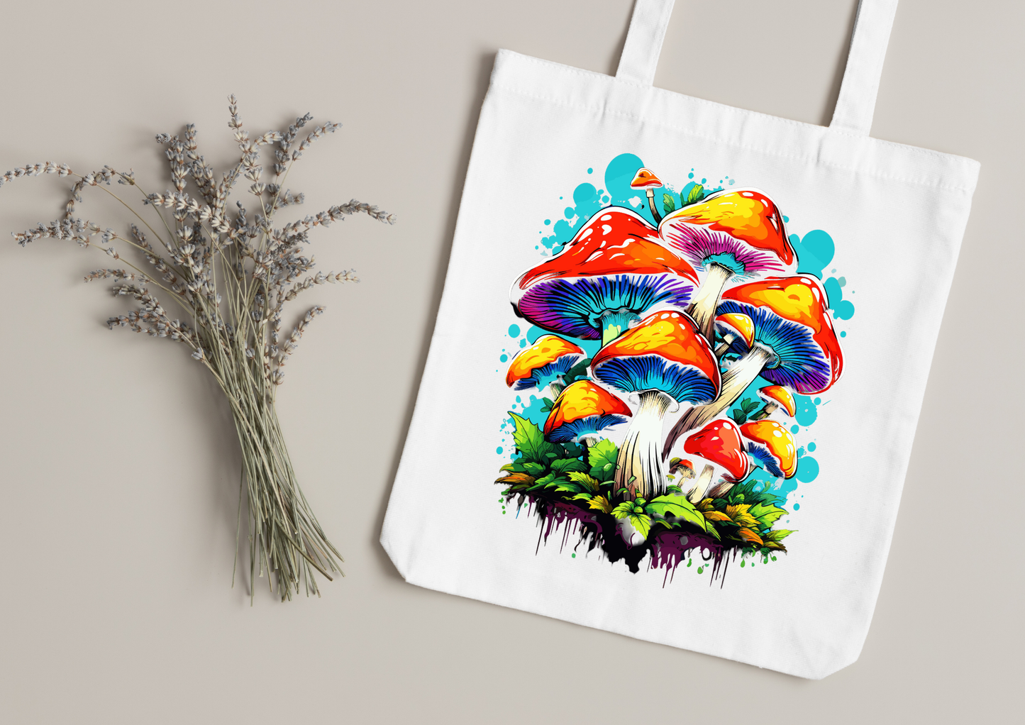Tote Bag Psychedelic Designs – 100 modèles au choix – Noir ou Blanc