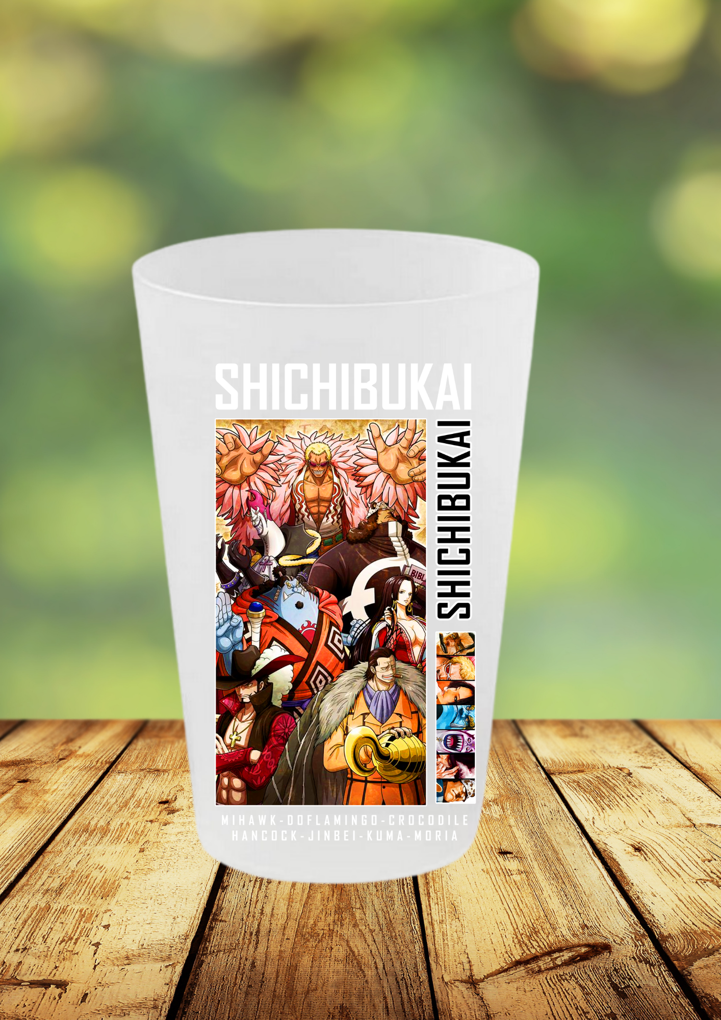 Gobelet One Piece – Impression DTF UV – 136 modèles au choix