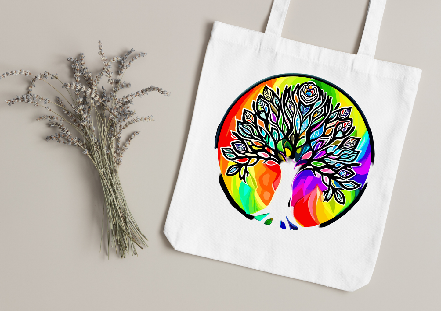 Tote Bag Psychedelic Designs – 100 modèles au choix – Noir ou Blanc