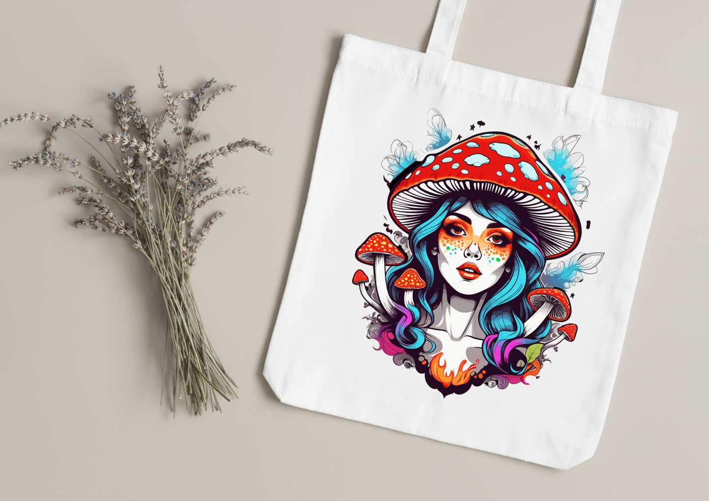Tote Bag Psychedelic Designs – 100 modèles au choix – Noir ou Blanc
