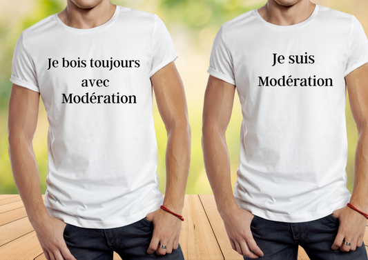 lot de 2 Tee Shirt Moderation