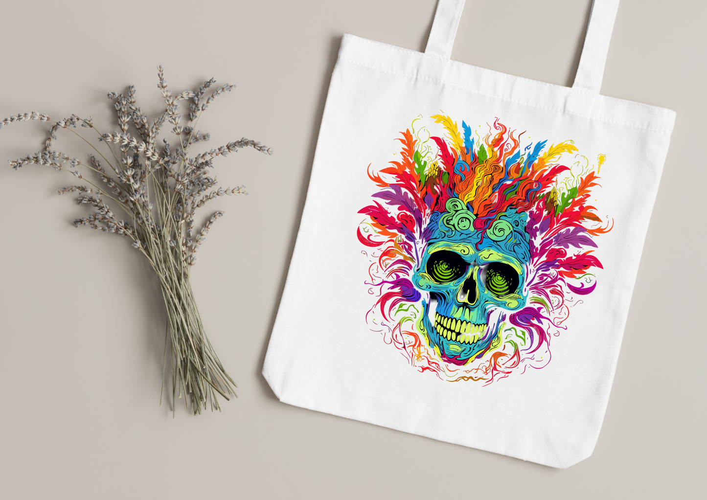 Tote Bag Psychedelic Designs – 100 modèles au choix – Noir ou Blanc