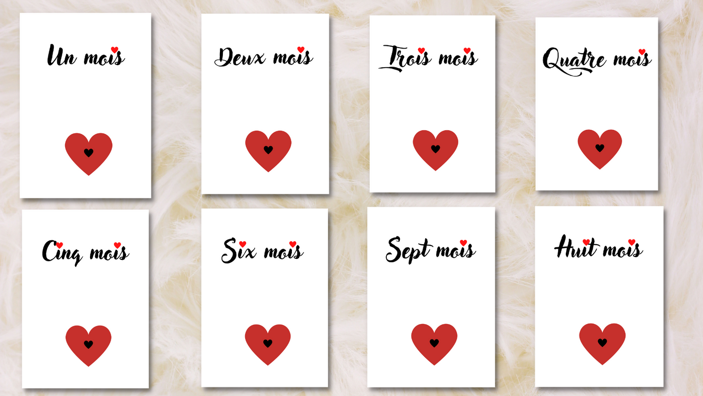 Cartes étapes Bebe- Cœur