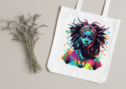Tote Bag Psychedelic Designs – 100 modèles au choix – Noir ou Blanc