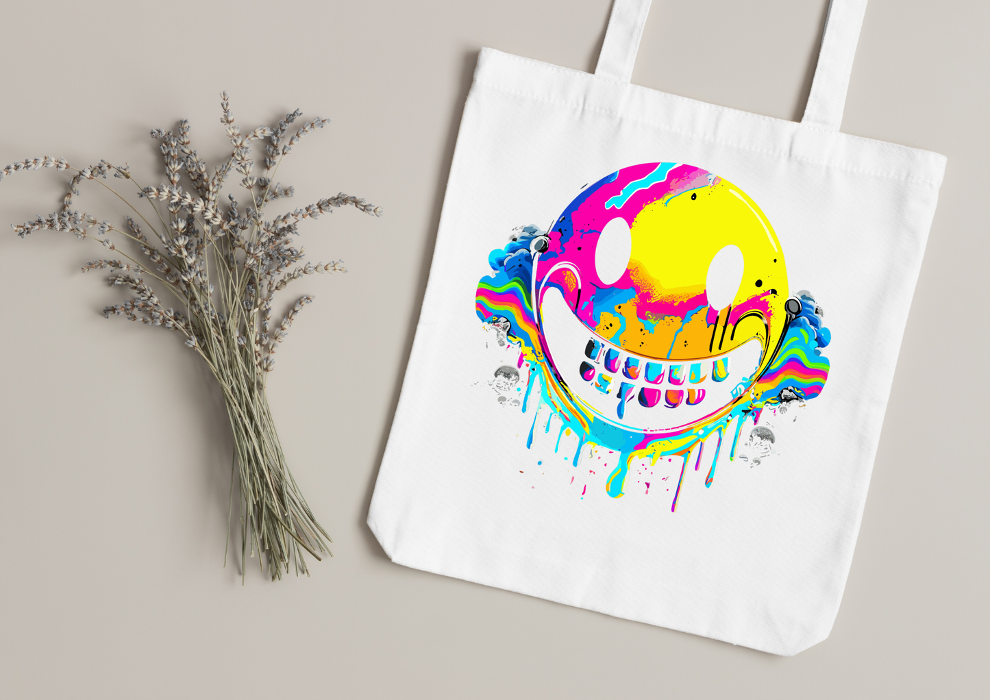 Tote Bag Psychedelic Designs – 100 modèles au choix – Noir ou Blanc