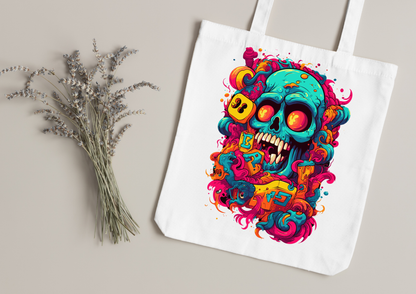 Tote Bag Psychedelic Designs – 100 modèles au choix – Noir ou Blanc