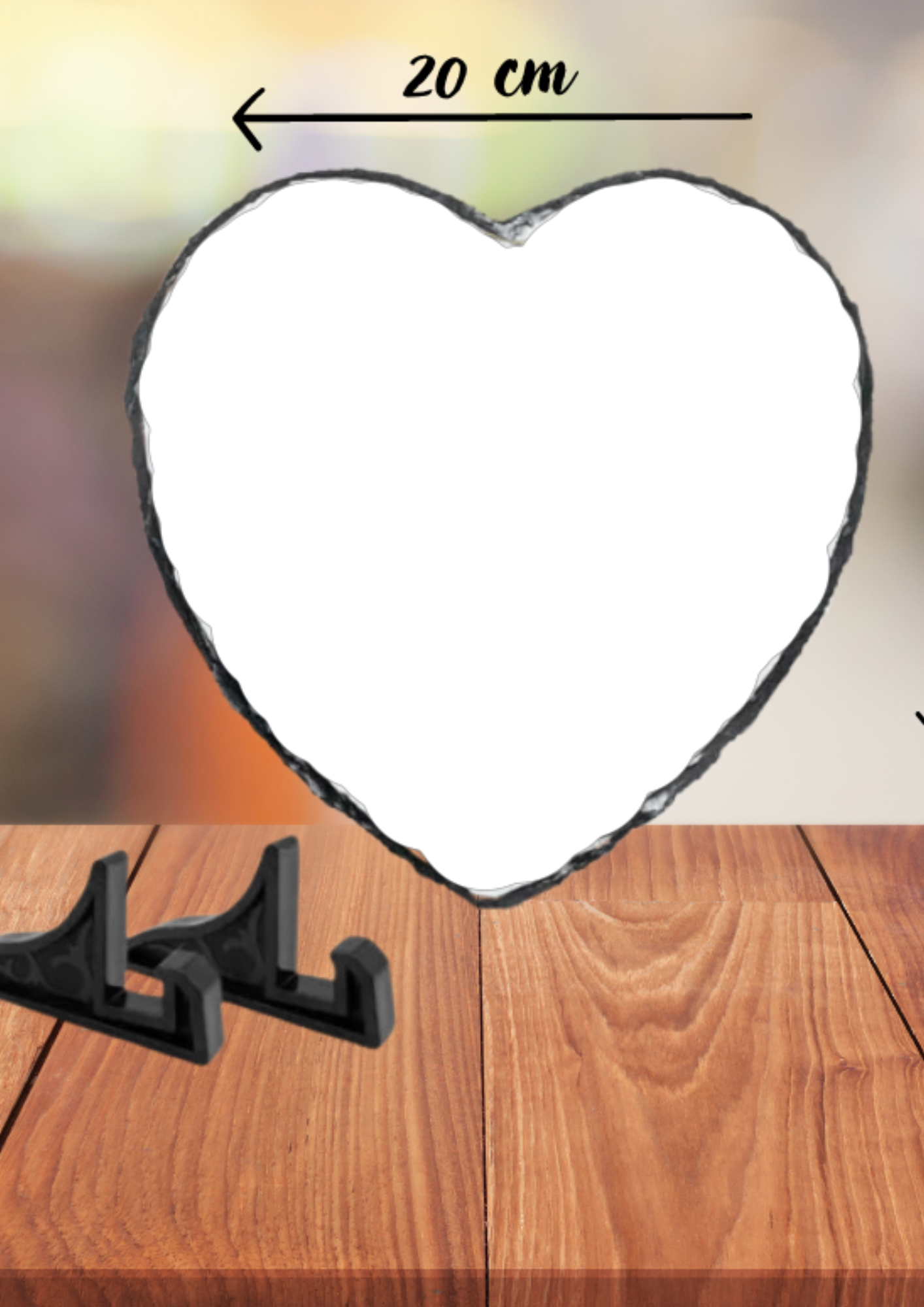 Ardoise Coeur personnalisée