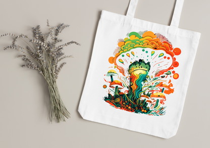Tote Bag Psychedelic Designs – 100 modèles au choix – Noir ou Blanc