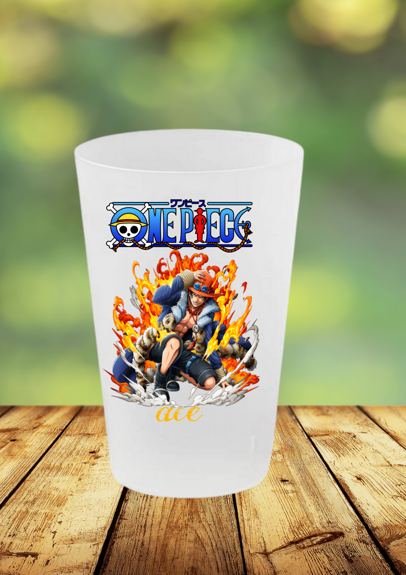 Gobelet One Piece – Impression DTF UV – 136 modèles au choix