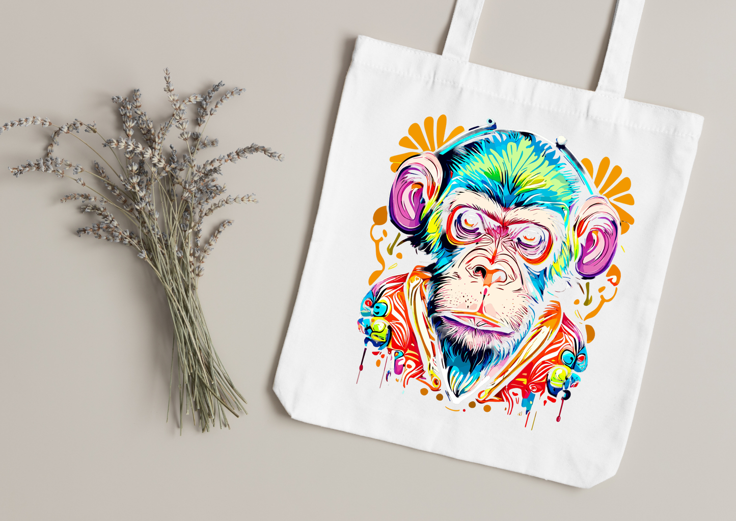 Tote Bag Psychedelic Designs – 100 modèles au choix – Noir ou Blanc
