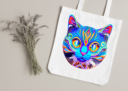 Tote Bag Psychedelic Designs – 100 modèles au choix – Noir ou Blanc