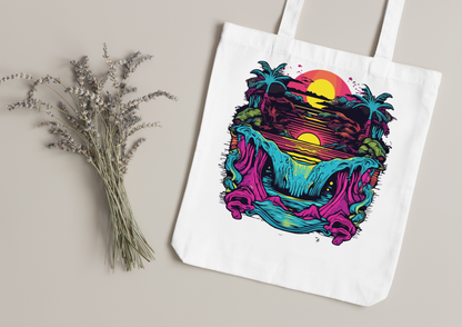 Tote Bag Psychedelic Designs – 100 modèles au choix – Noir ou Blanc