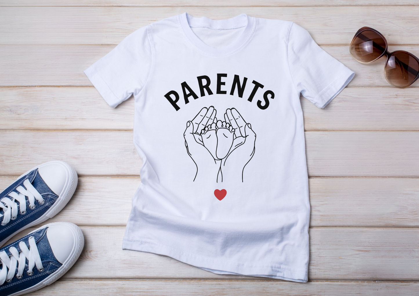 T-shirt annonce grossesse – "Nous allons être parents