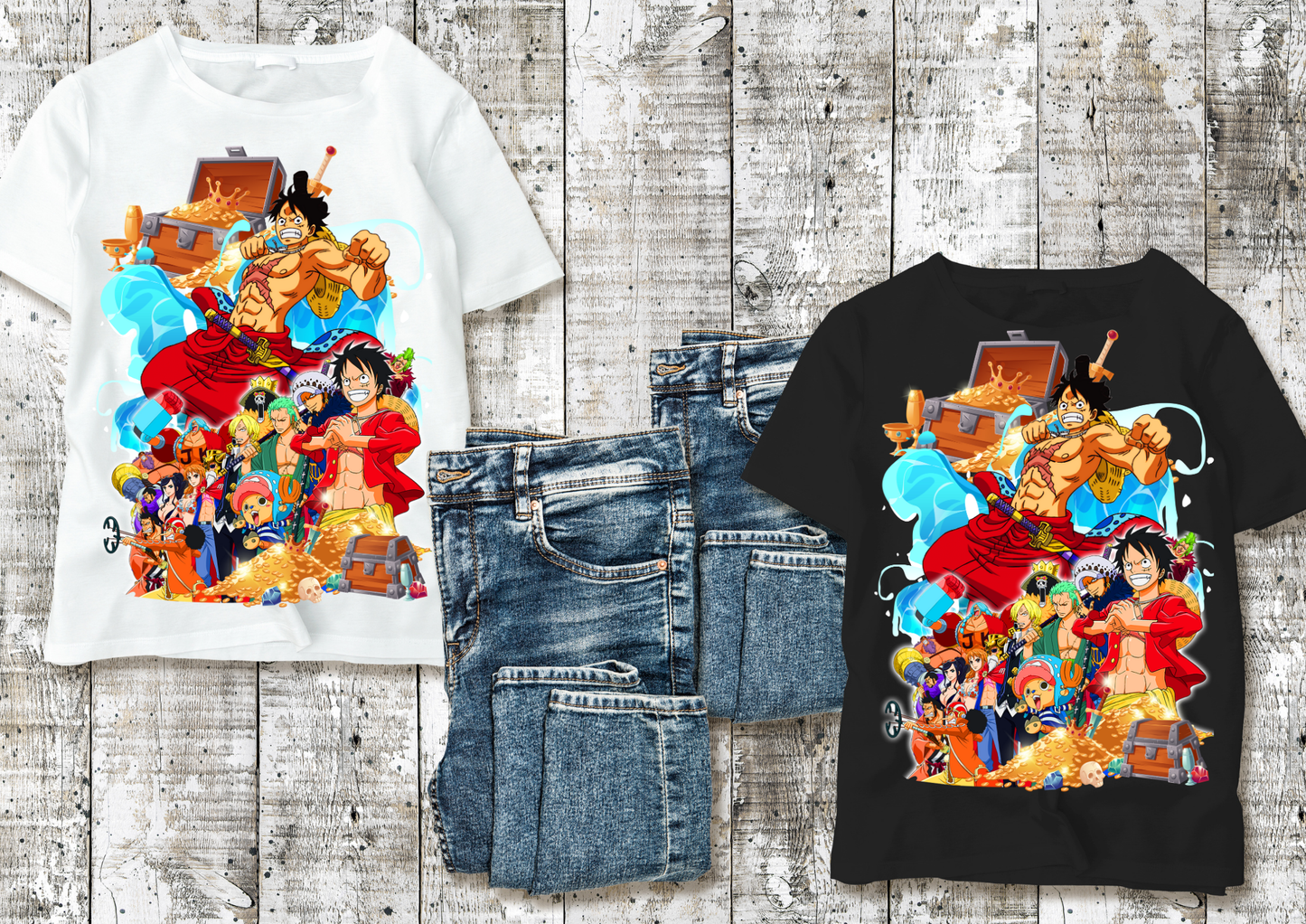 T-shirt One Piece 10 Modèles