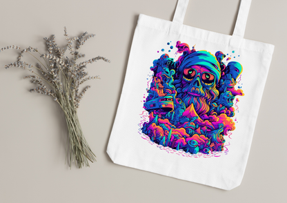 Tote Bag Psychedelic Designs – 100 modèles au choix – Noir ou Blanc