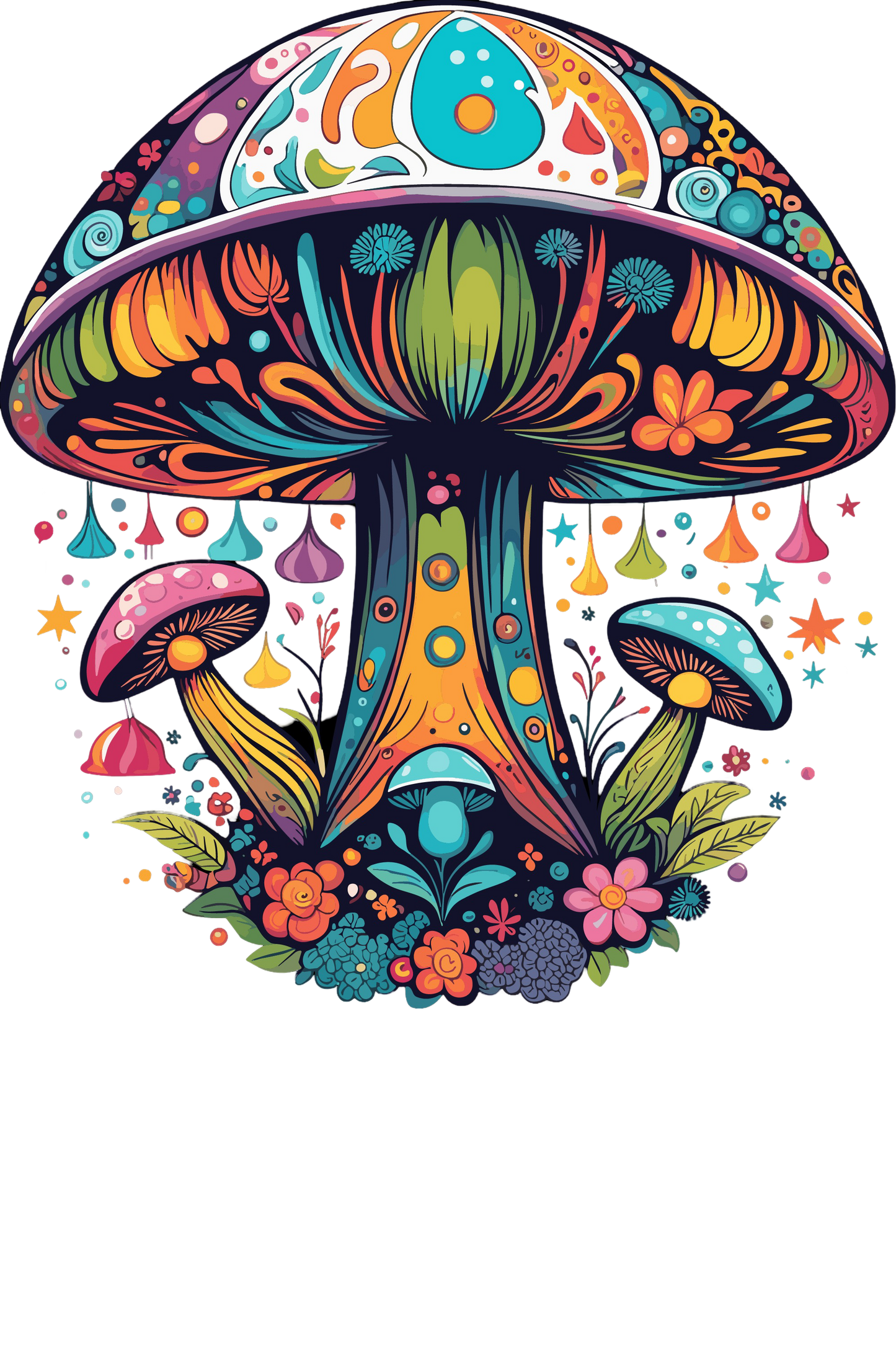 Psychedelic Designs – Fichier PNG Haute Qualité – 100 modèles au choix