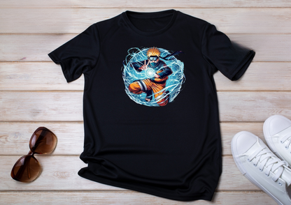 👊 T-shirt Naruto – Attaque Rasengan ⚡