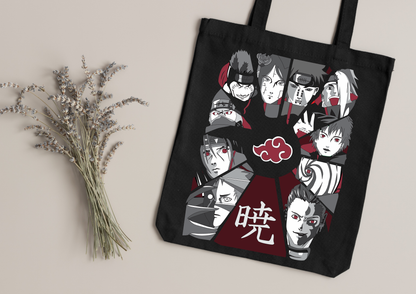 Tote Bag Anime – 104 modèles au choix – Noir
