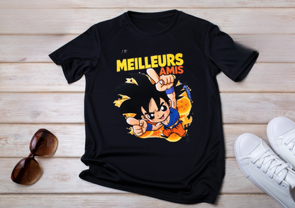 🧡 T-shirt “MEILLEURS AMIS” – Esprit Manga