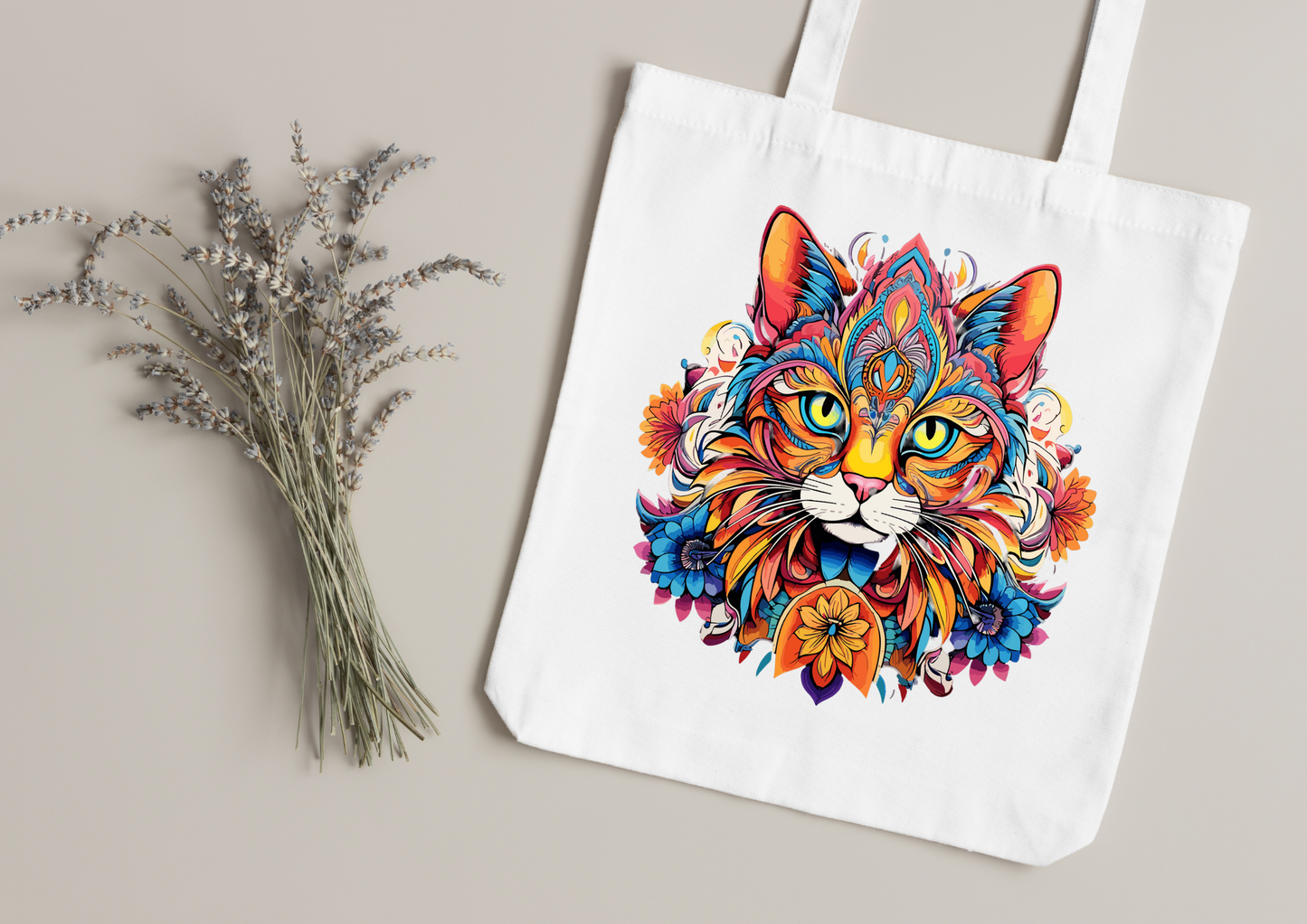 Tote Bag Psychedelic Designs – 100 modèles au choix – Noir ou Blanc