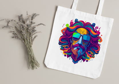 Tote Bag Psychedelic Designs – 100 modèles au choix – Noir ou Blanc