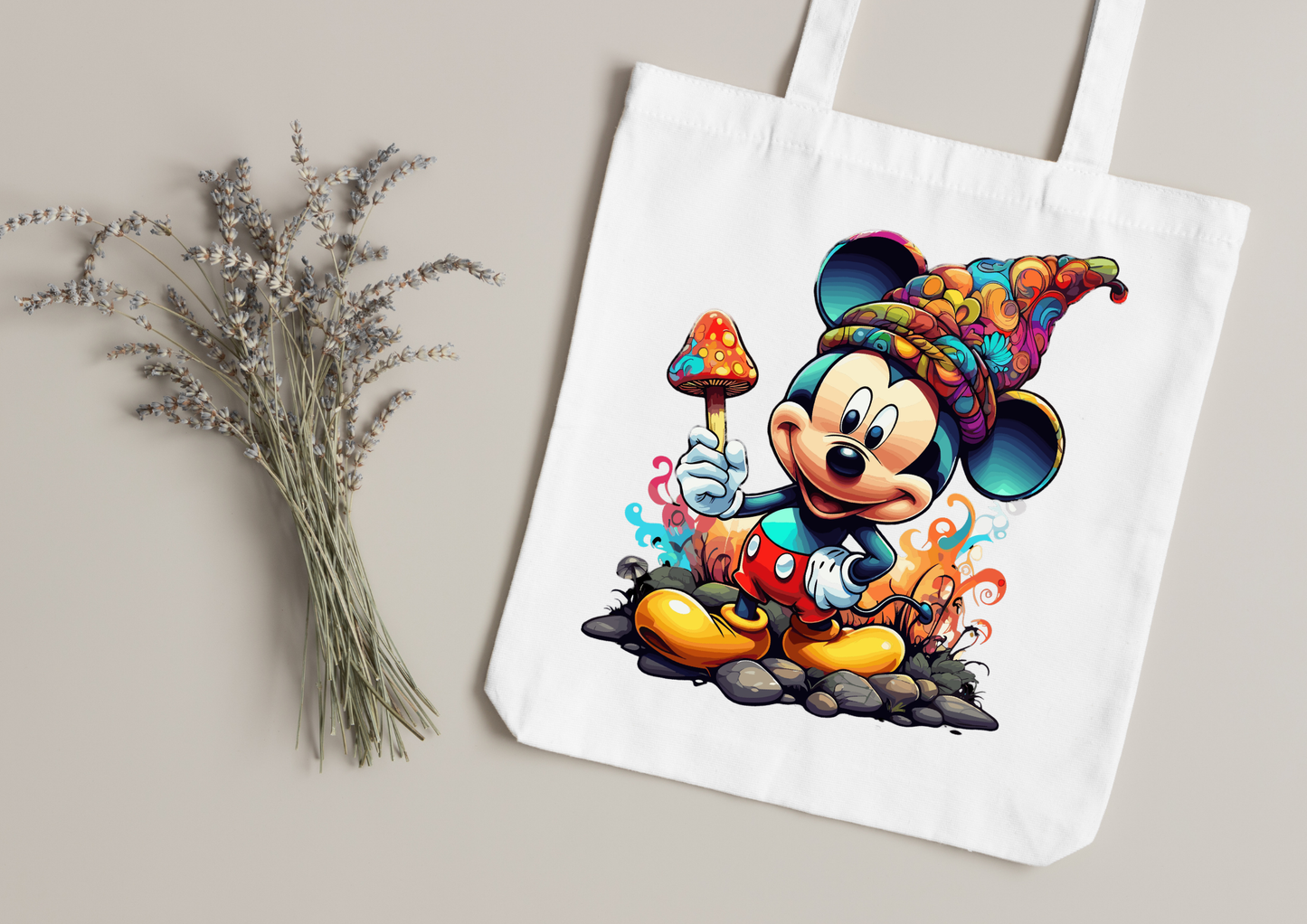 Tote Bag Psychedelic Designs – 100 modèles au choix – Noir ou Blanc