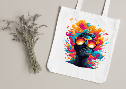 Tote Bag Psychedelic Designs – 100 modèles au choix – Noir ou Blanc
