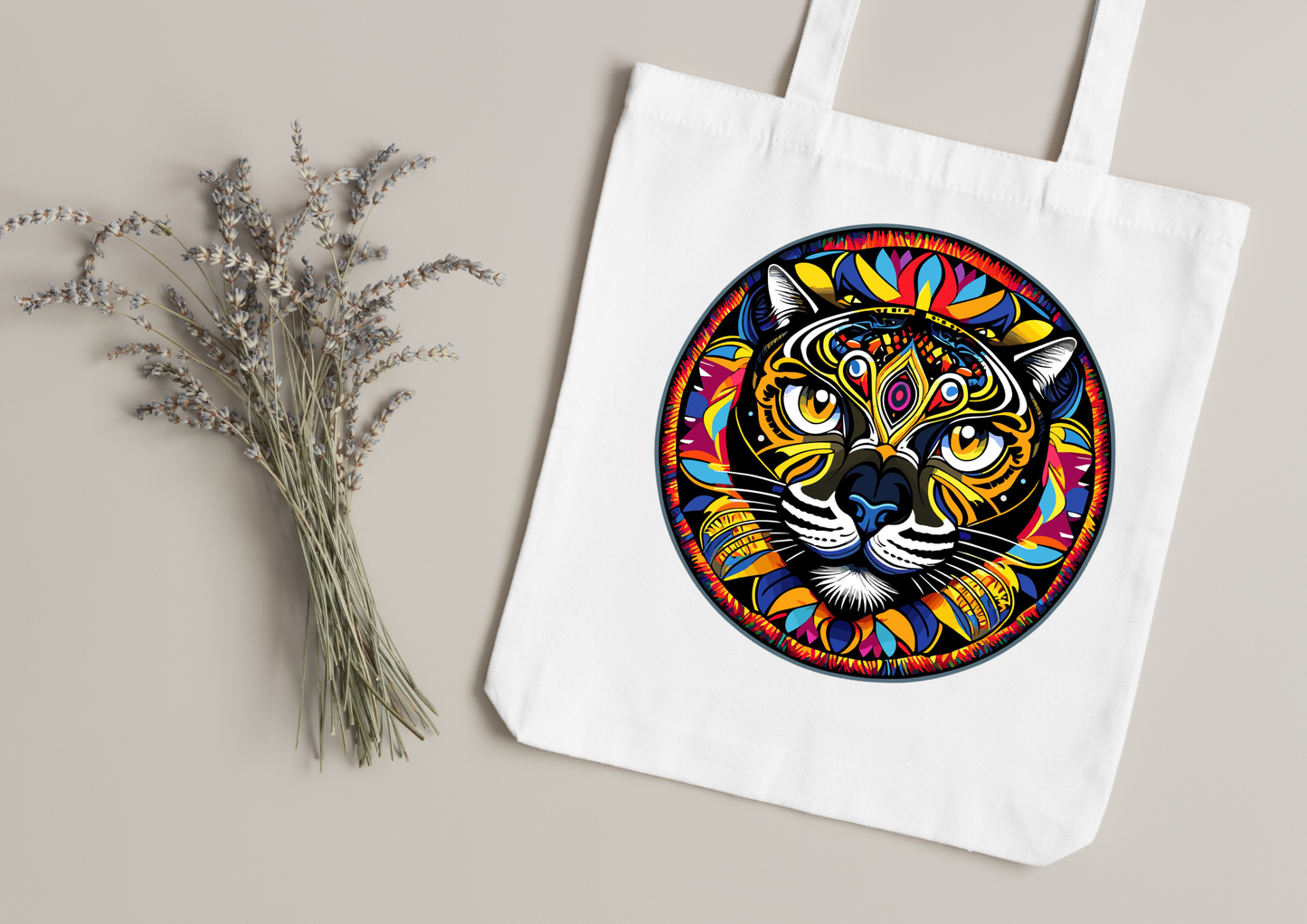 Tote Bag Psychedelic Designs – 100 modèles au choix – Noir ou Blanc
