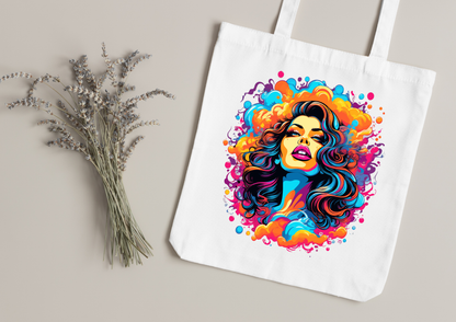 Tote Bag Psychedelic Designs – 100 modèles au choix – Noir ou Blanc
