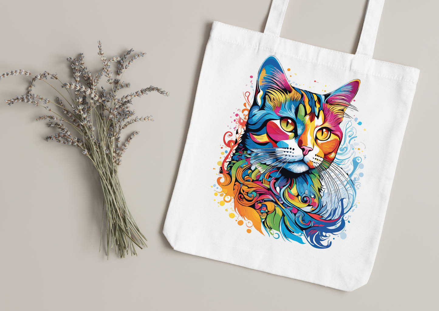 Tote Bag Psychedelic Designs – 100 modèles au choix – Noir ou Blanc