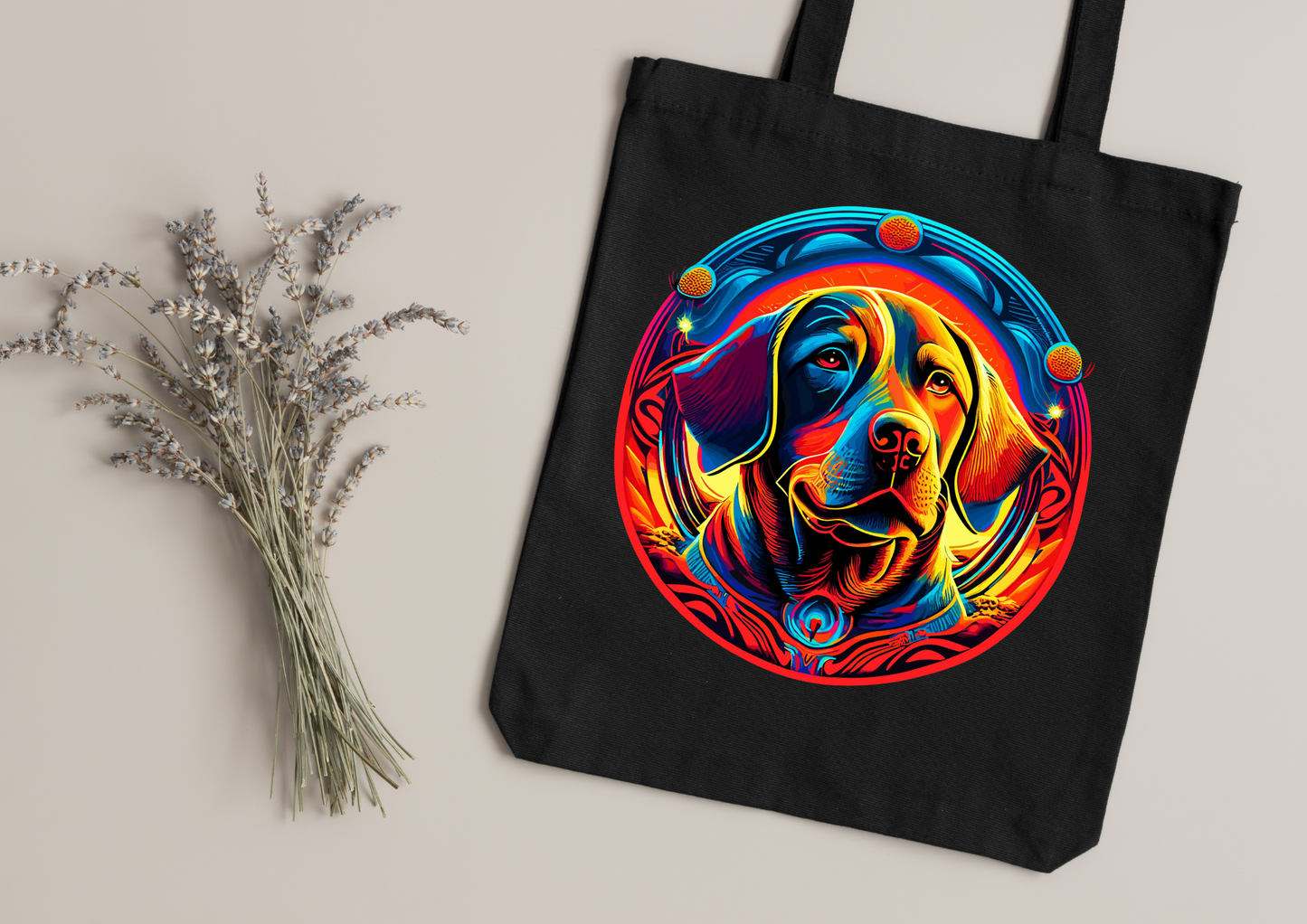 Tote Bag Psychedelic Designs – 100 modèles au choix – Noir ou Blanc